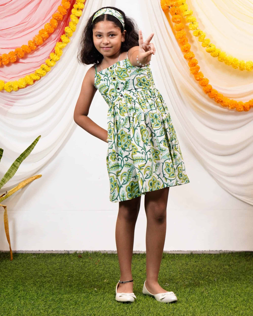 Forest Floral Kids Dress
