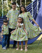 Mint Green Starry Short Family Set