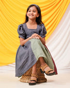 Electric Grey Kids Dress