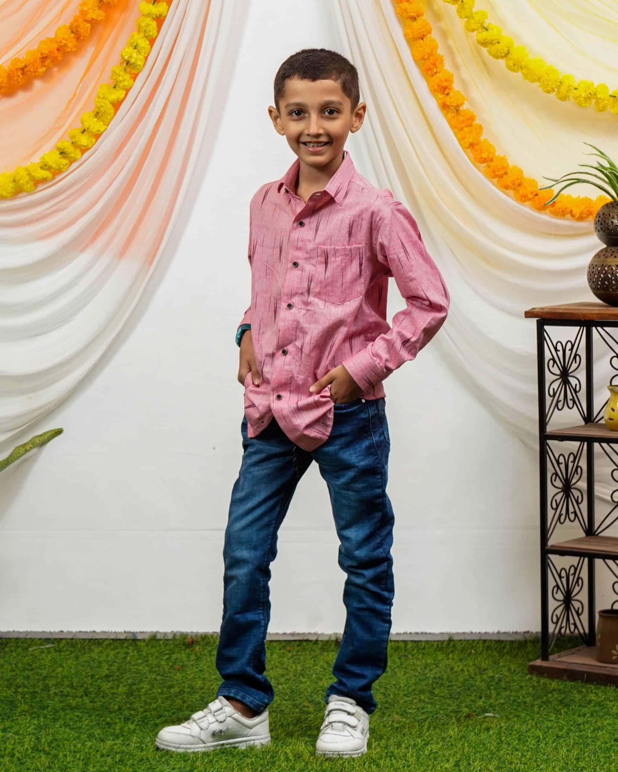 Pink Peacock Kids Shirt Secondary image