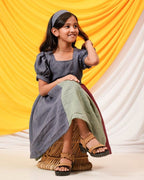 Electric Grey Kids Dress