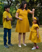Sunbeam Yellow Short Mom Kid Twinning
