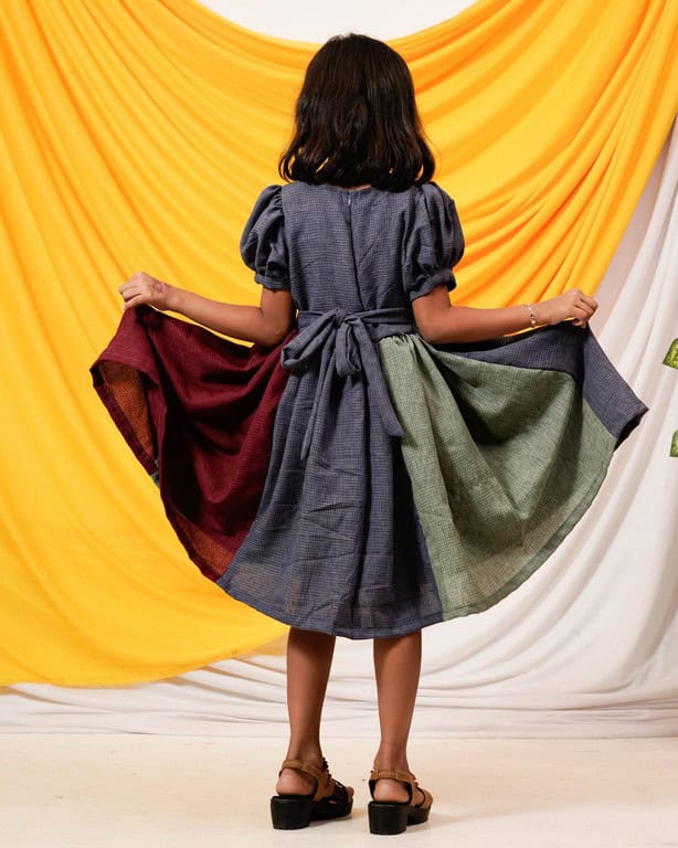 Electric Grey Kids Dress
