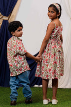 Pink Floral Strappy Family Set