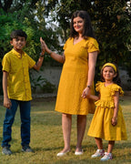 Sunbeam Yellow Short Mom Kid Twinning
