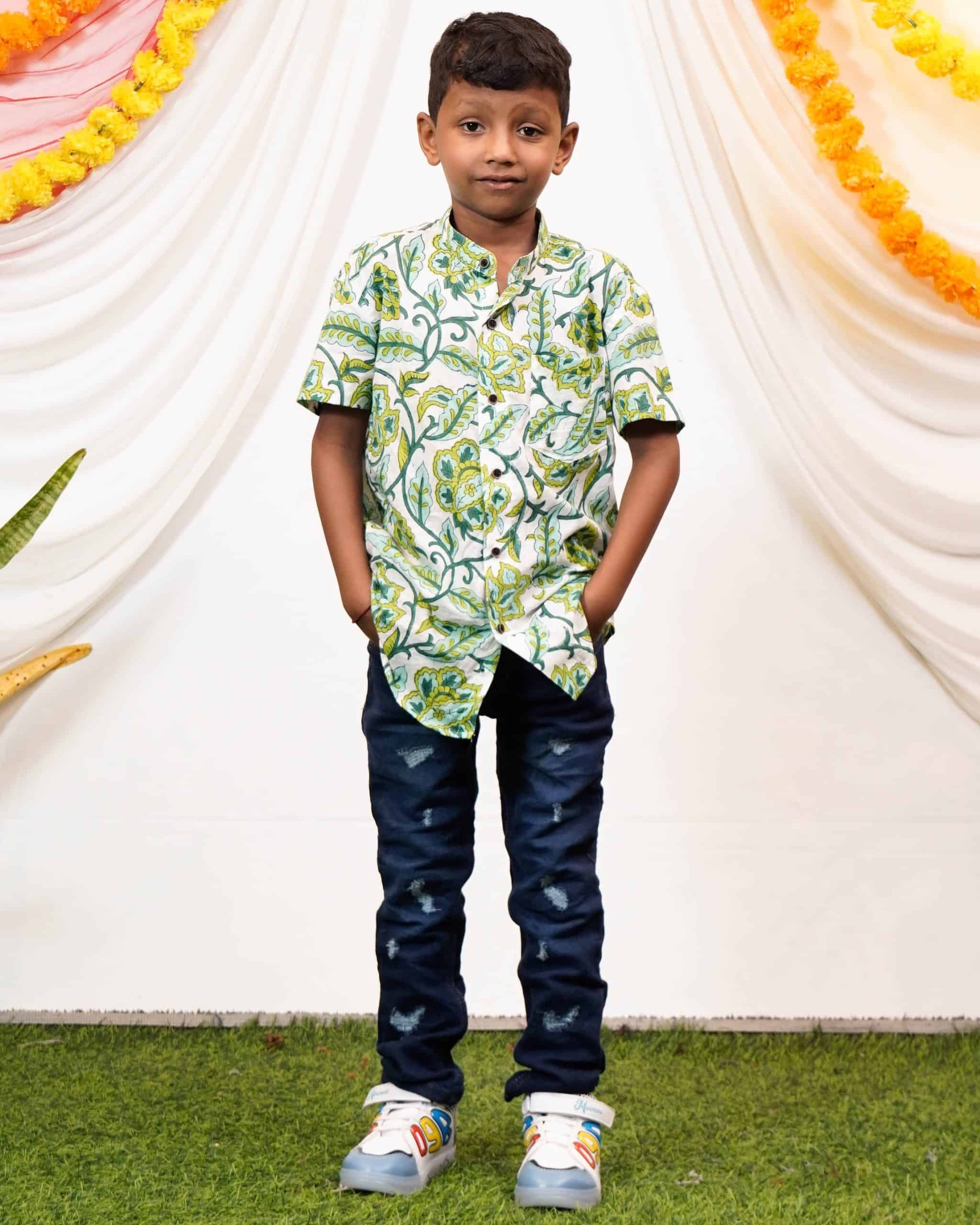 Forest Floral Kids Shirt