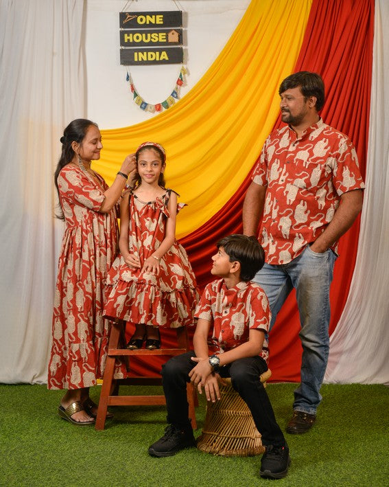 Red Lisa Midi Family Set