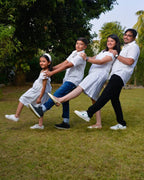 White Cutwork Short Family