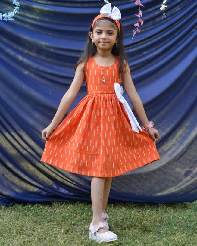 Orange Punch Kids Dress
