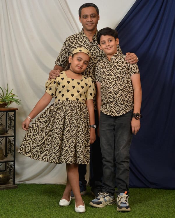 Black Aztec Father Kid Twining Secondary image