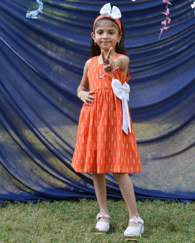 Orange Punch Kids Dress