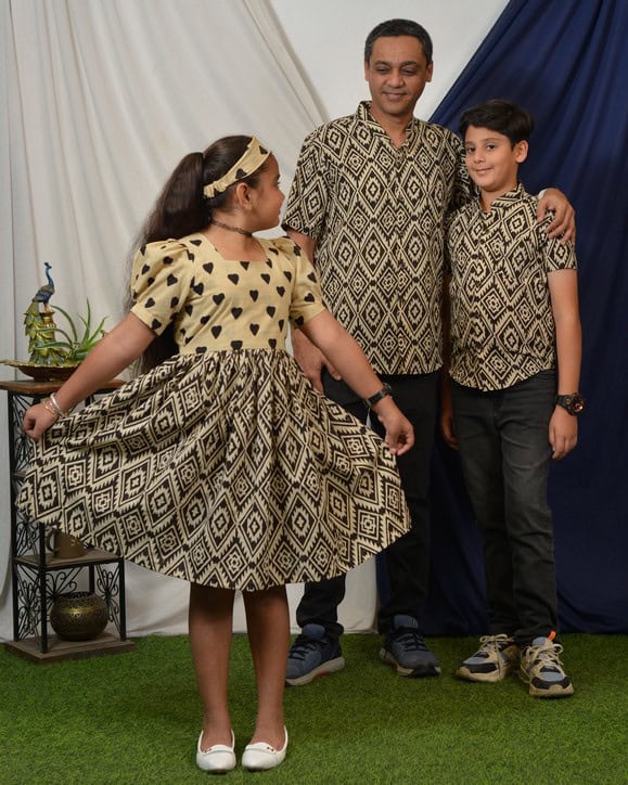 Black Aztec Father Kid Twining