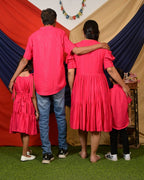Starry Hot Pink Short Family Set