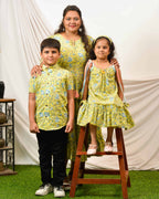Tangy Lemon Frill Mom Kid Twinning