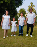 White Cutwork Short Family