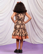 Queen Black Frill Kids Dress
