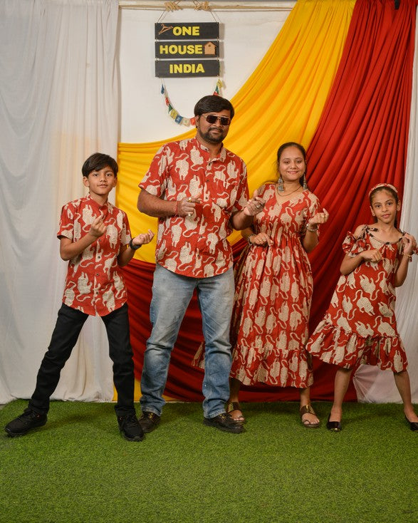 Red Lisa Midi Family Set