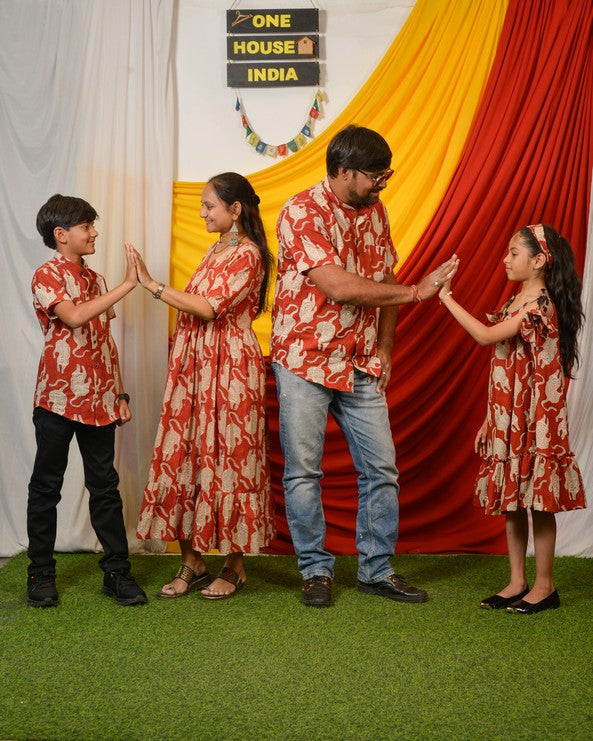 Red Lisa Midi Family Set