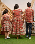Rosy Vine Tiered Mother Kids Twinning