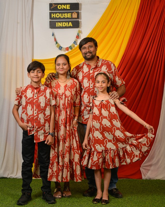 Red Lisa Midi Family Set