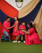 Starry Hot Pink Short Family Set