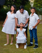 White Cutwork Short Family