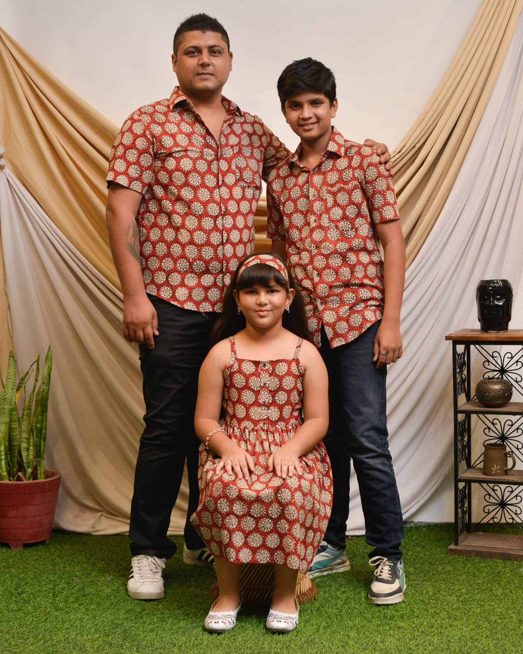 Rosy Vine Father Kid Twining