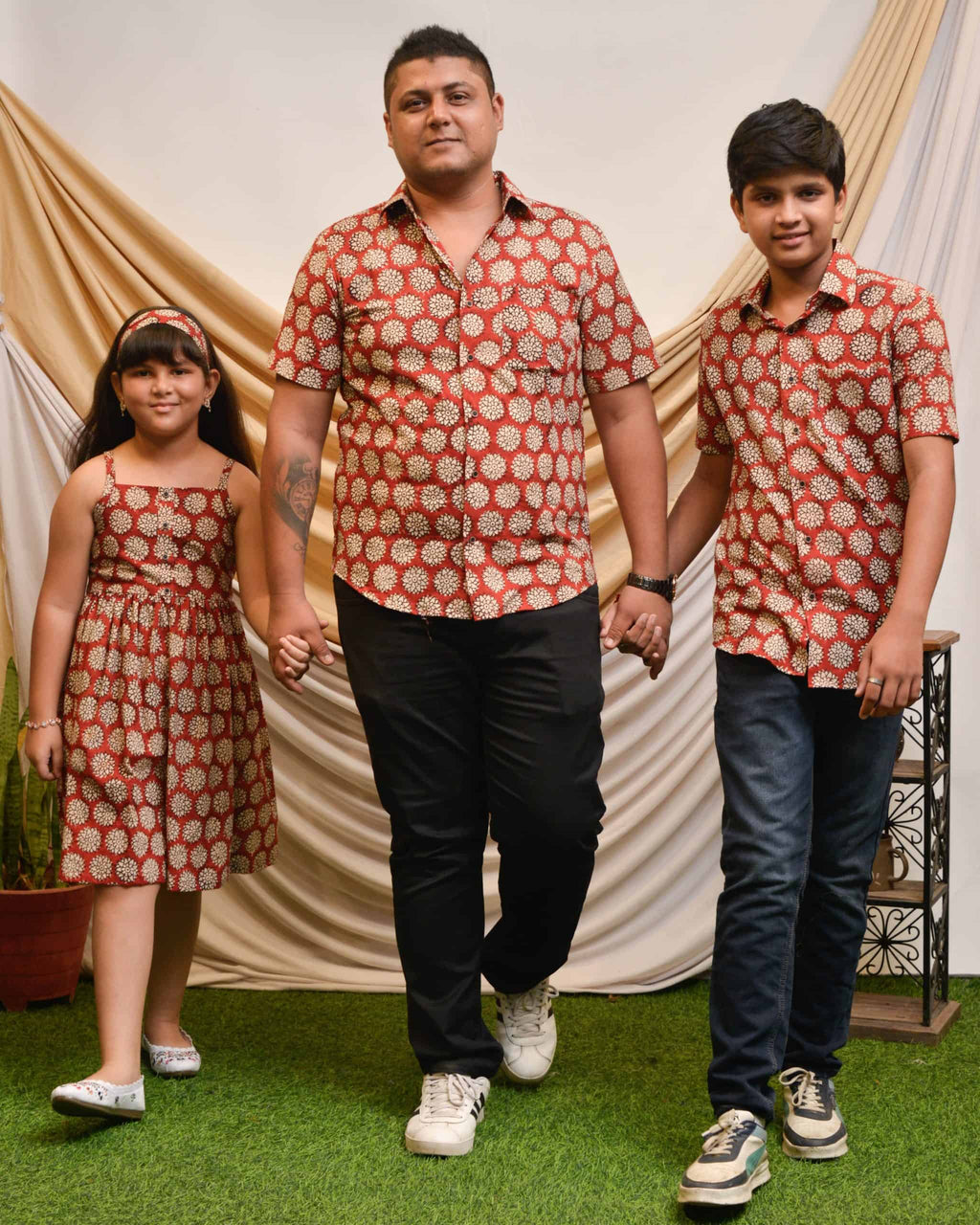 Rosy Vine Father Kid Twining