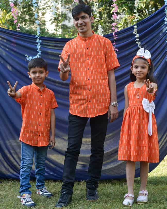 Orange Punch Father Kid Twining