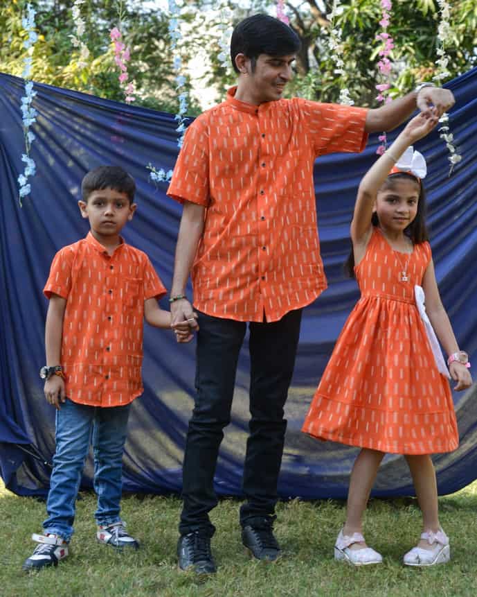 Orange Punch Father Kid Twining