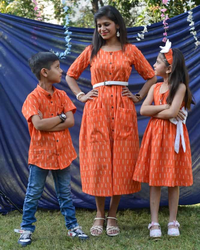 Orange Punch Mom Kid Twinning