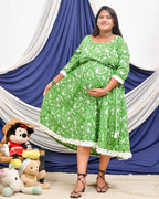 Emerald Green Nursing Dress