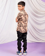 Queen Black Frill Kids Shirt