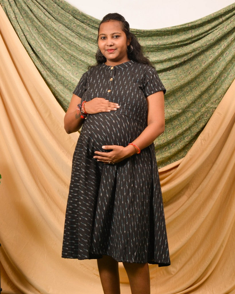 Ocean Black Glorious Maternity Dress Main image