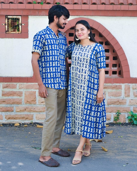 Blue Fish Couple Set