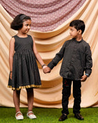 Black Kantha Father Kid Twining