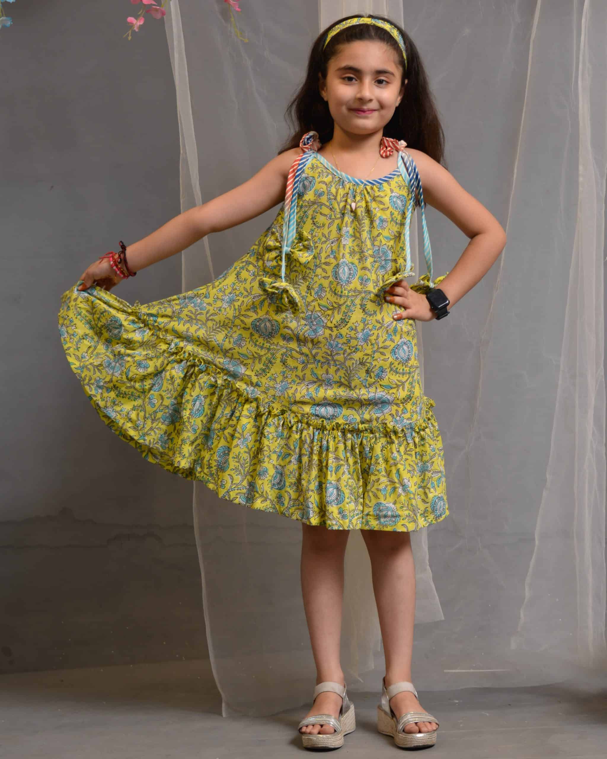 Lemon Kiara Kids Dress Secondary image