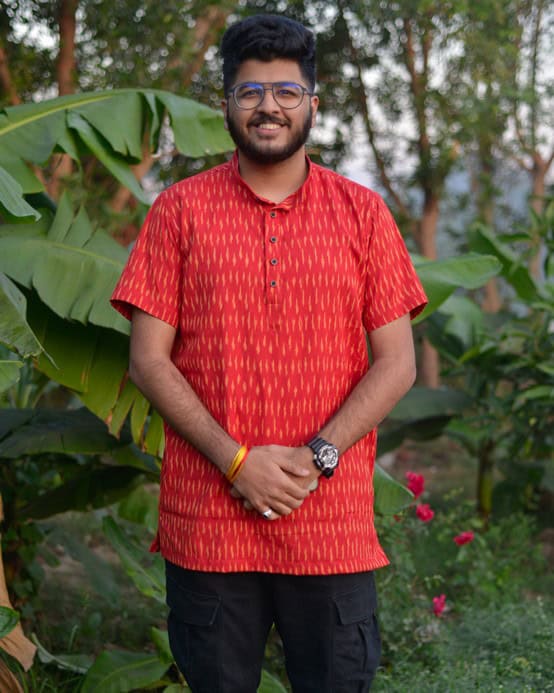 Canary Red Kurta Secondary image