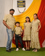 Green Mango Long Frill Family Set