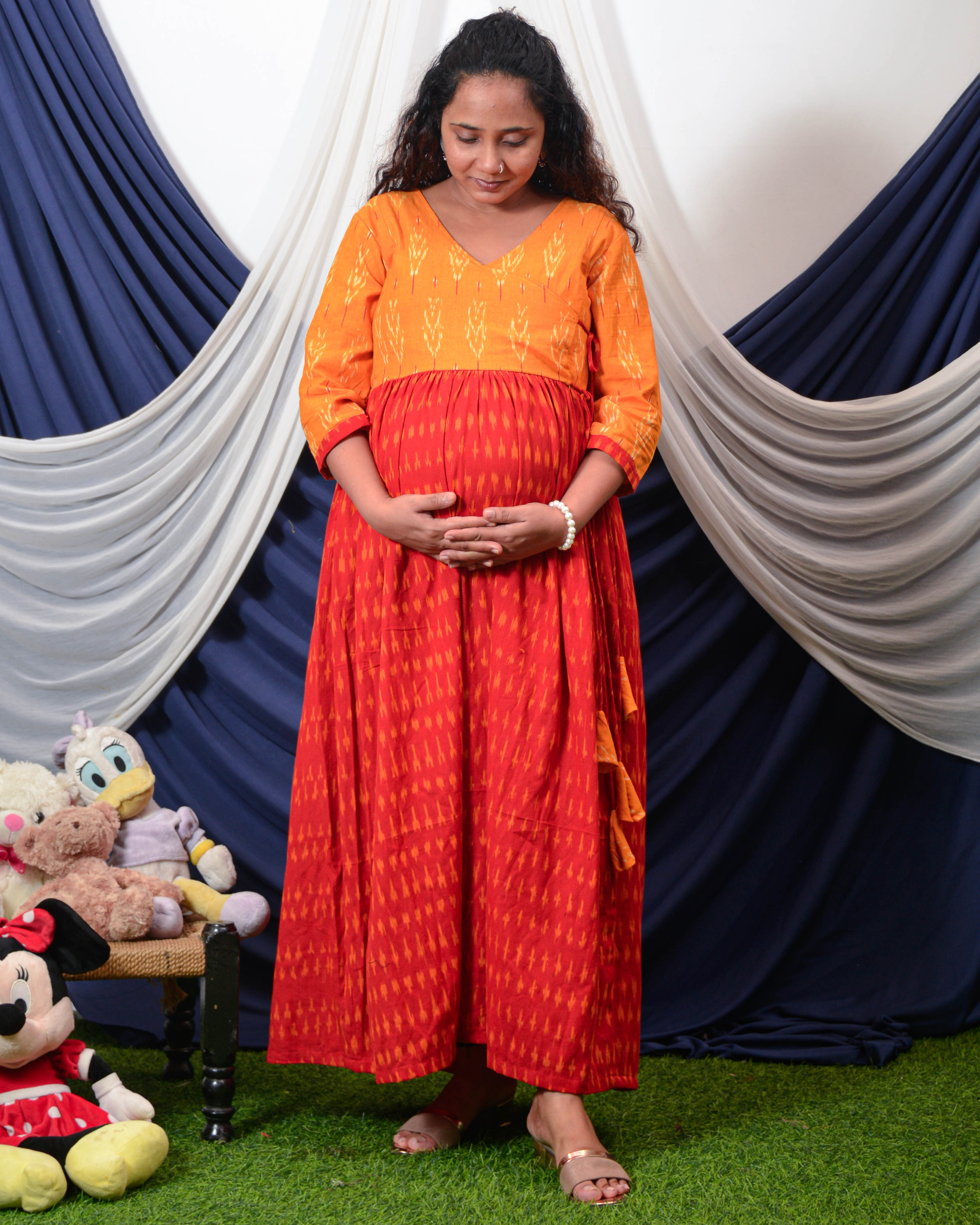 Canary Red Nursing Dress Secondary image