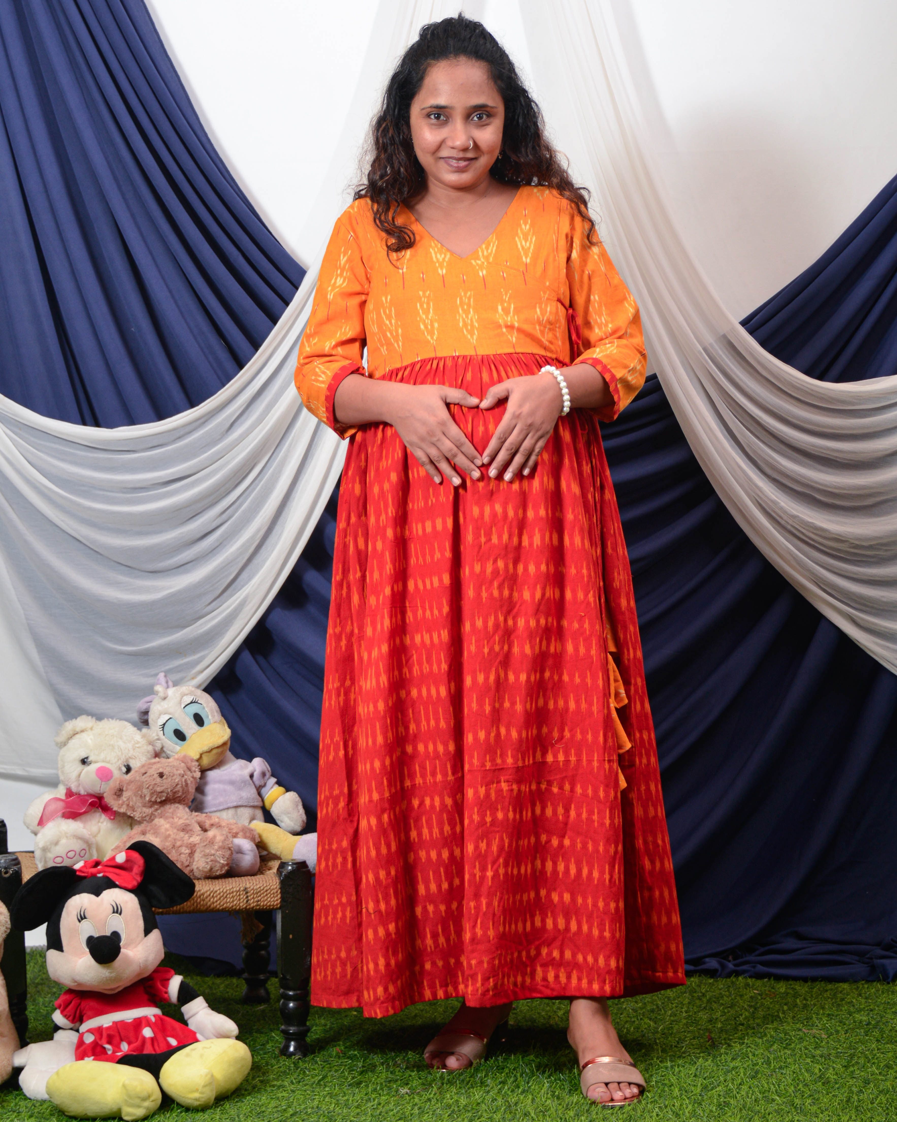 Canary Red Nursing Dress