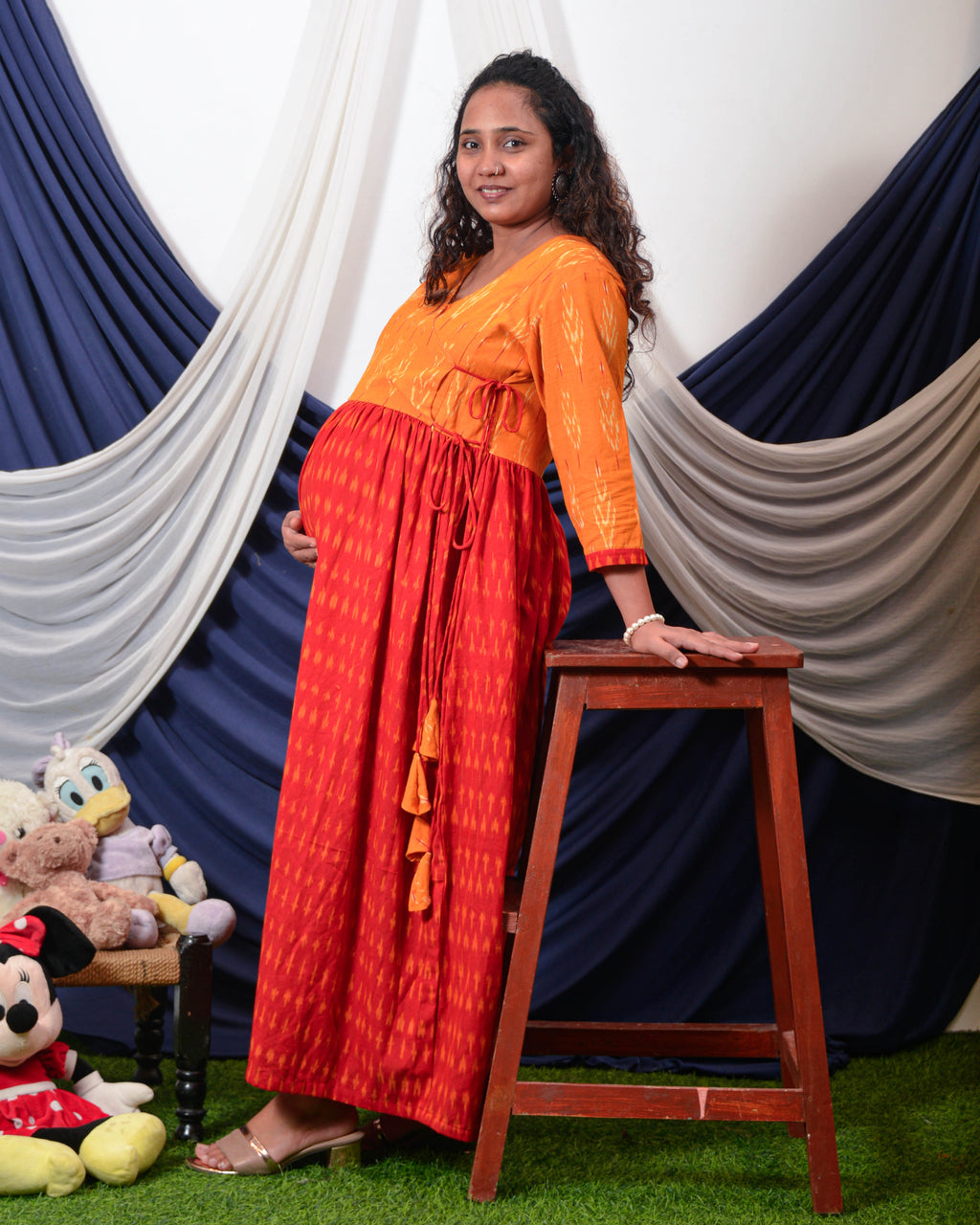 Canary Red Nursing Dress