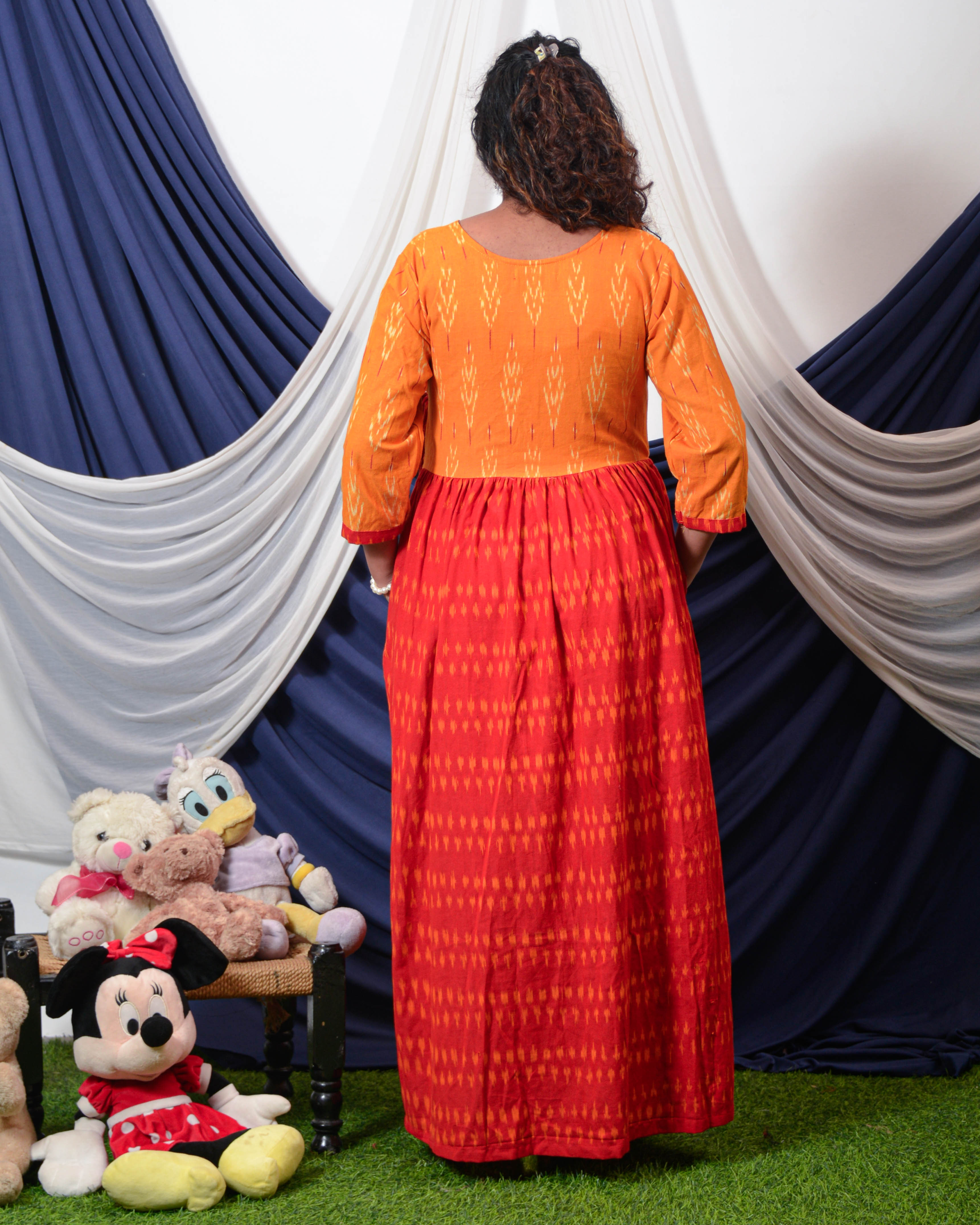 Canary Red Nursing Dress
