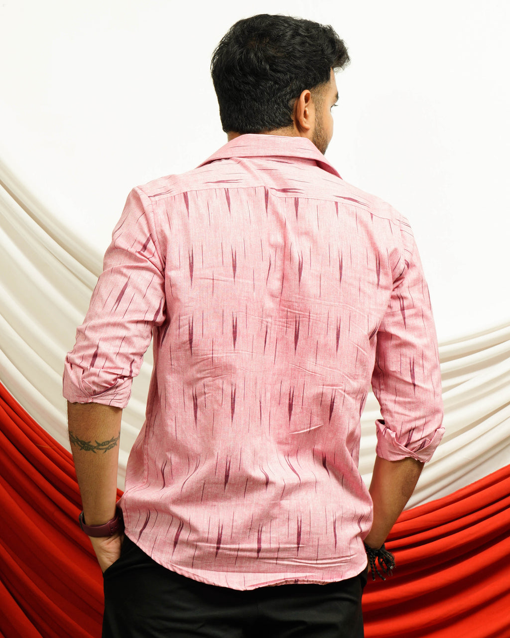 Pink Peacock Frill Plus Size Dress