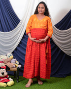 Canary Red Nursing Dress