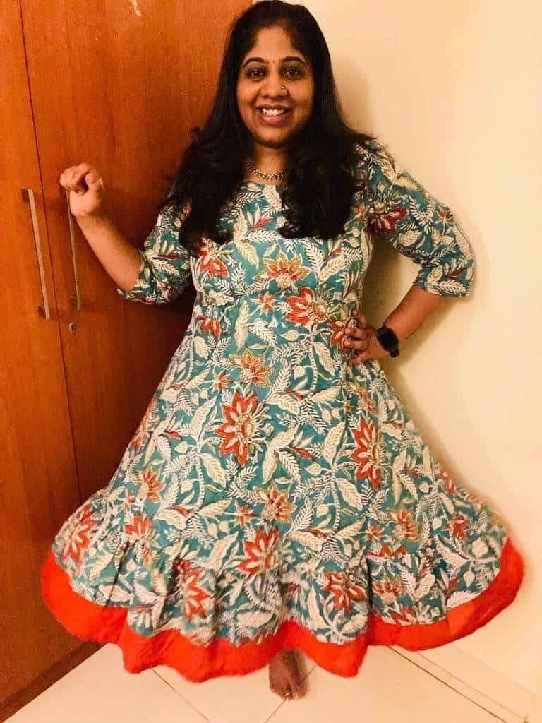 Foliate Frill Nursing Dress photo review