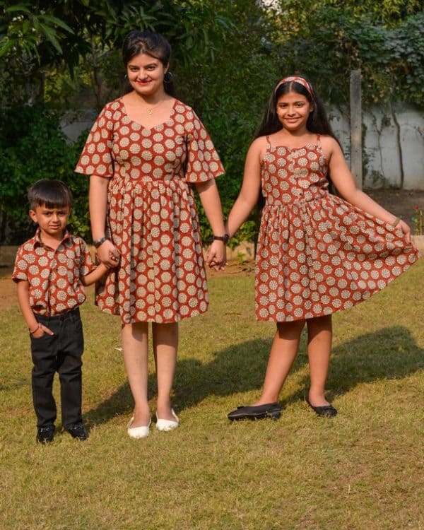 Mom Kids matching dress