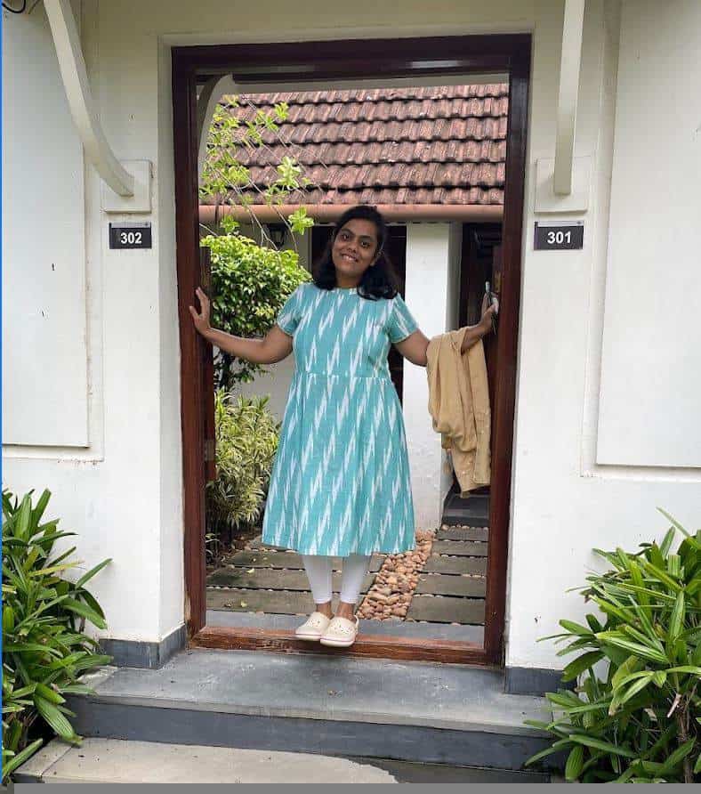 SeaGreen Ikat Maxi Dress photo review
