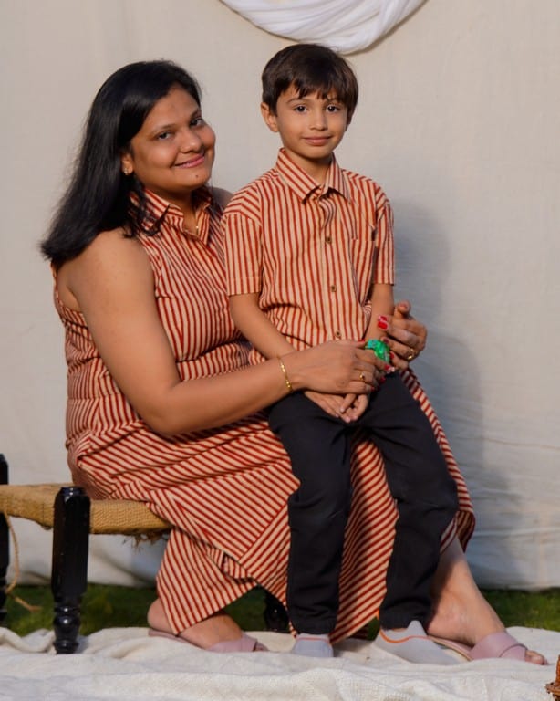 1-26 Mother son matching outfits